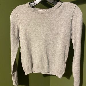 🌟Pull & Bear grey cropped knit sweater🌟